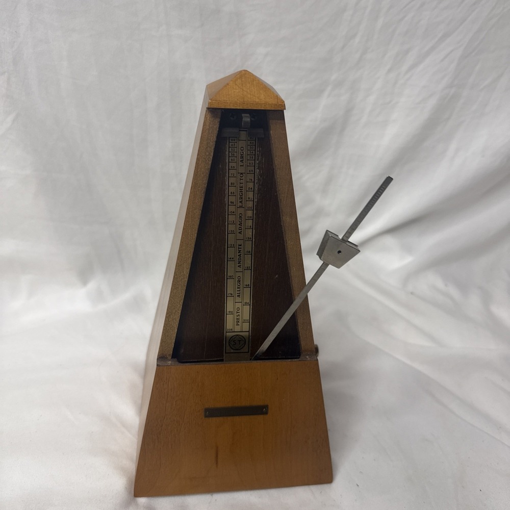 Vintage MCM Seth Thomas Metronome de Maelzel pyramid-shaped Music Piano Timing - Picture 3 of 10